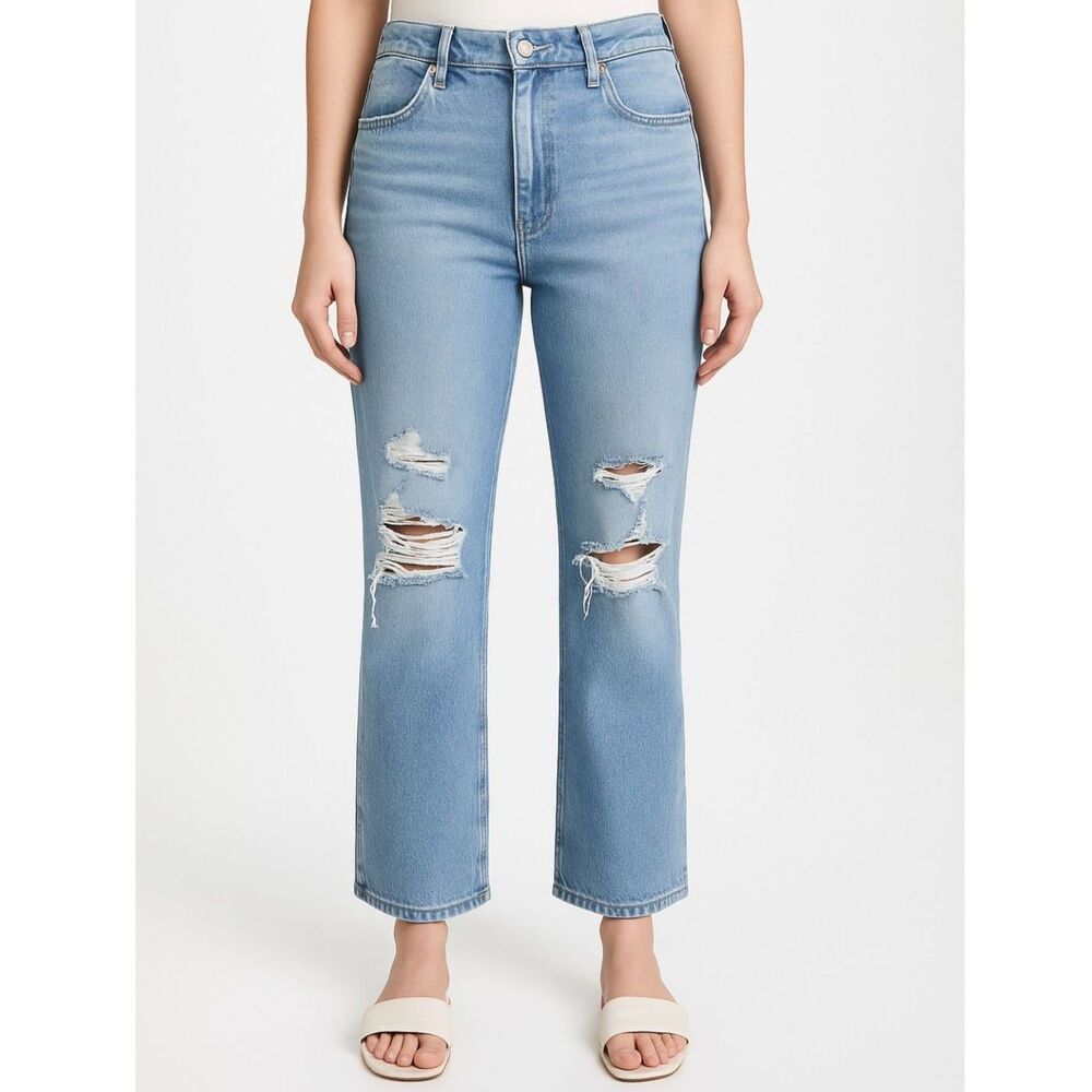 American Eagle AE77 Organic Cotton The Crop Flare Jeans Blue 33